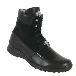 Mauri 8790 Black Genuine Alligator / Nappa / Suede Ankle Boots