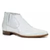 Mauri "Alberti" 4780 White Genuine Alligator Ankle Boots. -Winter Boot Store mauri alberti 4780 white genuine alligator ankle boots 20813