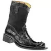 Mauri "Control" 42559 Black Genuine Hornback Crocodile Tail/Suede Cowboy Boots -Winter Boot Store mauri control 42559 black genuine hornback crocodile tail suede cowboy boots 4140