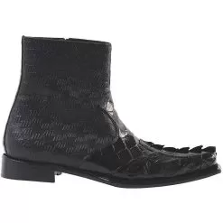 Mauri "Excelsior" 44167 Black Genuine Hornback Crocodile / Alligator / Nappa Embossed Boots
