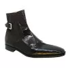 Mauri "Kensington" 4398 Sport Rust Genuine Alligator / Ostrich Leg Boots With Ankle Buckle