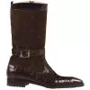 Mauri "Unmissable" 4486 Sport Rust Genuine Alligator / Suede Boots With Mauri Buckle -Winter Boot Store mauri unmissable 4486 sport rust genuine alligator suede boots with mauri buckle 11249